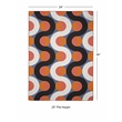 Linon Indoor Outdoor Machine Washable Adira Accent 2'x3' Rug in Orange/Pink
