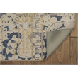 Linon Indoor Outdoor Machine Washable Anthia Accent 3'x5' Rug in Navy and Sand
