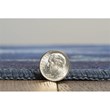 Linon Indoor Outdoor Machine Washable Bondi Polyester Area 7'x 9' Rug in Blue