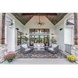 Linon Indoor Outdoor Machine Washable Conch Area 7'x9' Rug in Ivory and Gray
