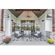 Linon Indoor Outdoor Machine Washable Bali Area 7'x9' Rug in Ivory and Blue