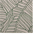 Linon Indoor Outdoor Machine Washable Apia Area 7'x9' Rug in Ivory and Green