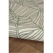 Linon Indoor Outdoor Machine Washable Apia Area 7'x9' Rug in Ivory and Green