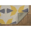 Linon Indoor Outdoor Machine Washable Lucia Polyester Accent 3'x5' Rug in Ivory