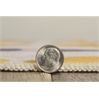 Linon Indoor Outdoor Machine Washable Lucia Area 5'x7' Rug in Ivory and Yellow