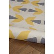 Linon Indoor Outdoor Machine Washable Lucia Area 7'x9' Rug in Ivory and Yellow