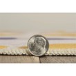 Linon Indoor Outdoor Machine Washable Lucia Area 7'x9' Rug in Ivory and Yellow