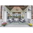 Linon Indoor Outdoor Machine Washable Baffin Area 7'x9' Rug in Green and Ivory