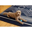 Linon Indoor Outdoor Machine Washable Danton Area 5'x7' Rug in Navy and Ivory
