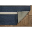 Linon Indoor Outdoor Machine Washable Danton Area 5'x7' Rug in Navy and Ivory