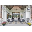 Linon Indoor Outdoor Machine Washable Alfie Area 7'x9' Rug in Ivory and Blue