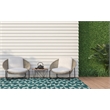 Linon Indoor Outdoor Machine Washable Montane Area 7'x9' Rug in Aqua Blue