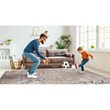 Linon Indoor Outdoor Machine Washable Anthia Area 7'x9' Rug in Navy and Sand