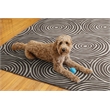 Linon Indoor Outdoor Machine Washable Dana Area 7'x9' Rug in Ivory and Brown