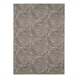 Linon Indoor Outdoor Machine Washable Dana Area 7'x9' Rug in Ivory and Brown