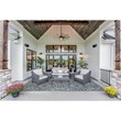 Linon Indoor Outdoor Machine Washable Doria Area 7'x9' Rug in Smoke Gray