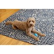 Linon Indoor Outdoor Machine Washable Doria Area 7'x9' Rug in Smoke Gray