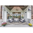 Linon Indoor Outdoor Machine Washable Ezili Area 7'x9' Rug in Ivory and Brown