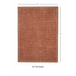 Linon Indoor Outdoor Machine Washable Hama Area 7'x9' Rug in Orange and Ivory