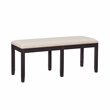 Linon Jordan Six Piece Upholstered Dining Set in Rustic Charcoal Gray Wood