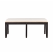 Linon Jordan Six Piece Upholstered Dining Set in Rustic Charcoal Gray Wood