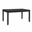 Linon Jordan Six Piece Upholstered Dining Set in Rustic Charcoal Gray Wood