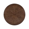 Linon Franklin Wood/Steel 5 Pce Faux Leather Counter Height Dining Set in Brown