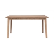 Linon Miles Five Piece Upholstered Dining Set in Rustic Natural Wood Finish