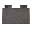 Linon Sadie Coffee Table with 3 Drawers and Bottom Shelf in Gray Distressed Wood