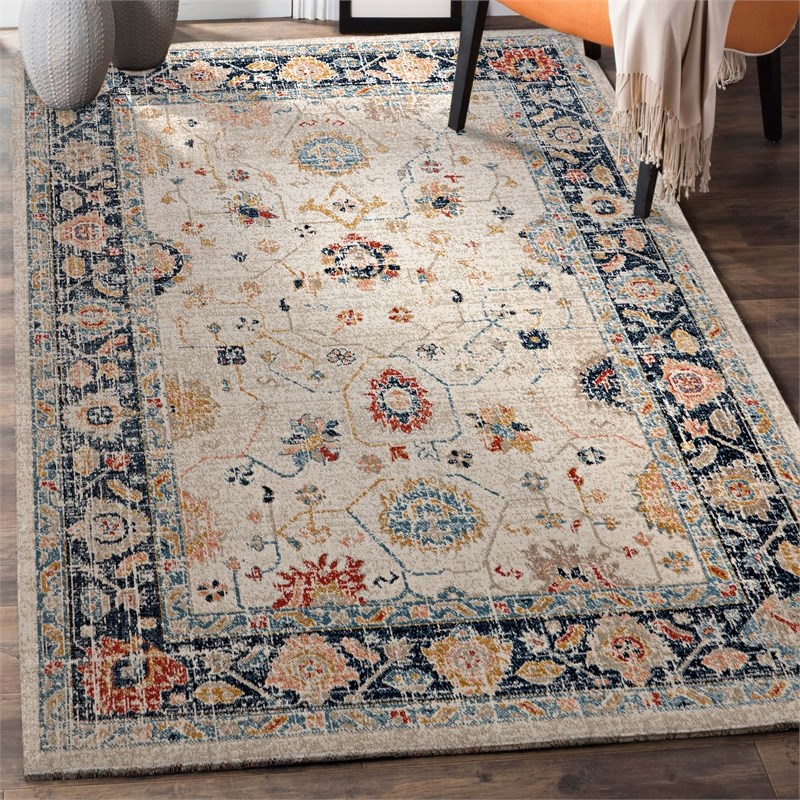 Linon Great Zero Leona Polyester 5'x7'6