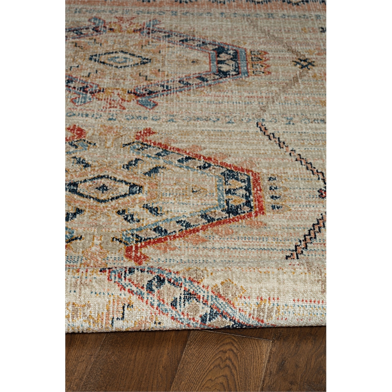 Linon Great Zero Lana Polyester 8'x10' Area Rug in Ivory