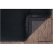 Linon Maven Faux Rabbit Polyester 5'x7' Area Rug in Charcoal Gray