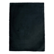 Linon Maven Faux Rabbit Polyester 5'x7' Area Rug in Charcoal Gray