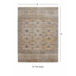 Linon Great Zero Leopold Polyester 8'x10' Area Rug in Tan