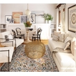 Linon Great Zero Laramie Polyester 8'x10' Area Rug in Ivory
