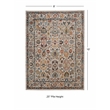 Linon Great Zero Laramie Polyester 8'x10' Area Rug in Ivory