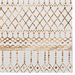 Linon Motif Printed Faux Rabbit Minear Polyester 5'x7' Area Rug in Ivory