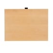 Linon Winnie Rubberwood Nightstand 2 Drawers Cane Front Panels in Natural Finish
