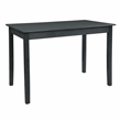Linon Jordan Upholstered Five Piece Tavern Set in Rustic Dark Charcoal Wood