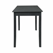 Linon Jordan Upholstered Five Piece Tavern Set in Rustic Dark Charcoal Wood