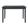 Linon Jordan Upholstered Five Piece Tavern Set in Rustic Dark Charcoal Wood