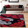 Linon Corfu Damask Frieze Yarn Pile  5'x7'7