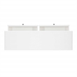 Linon Mavis Wood Console Table with 2 Drawers and Bottom Shelf in White