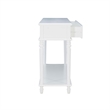 Linon Mavis Wood Console Table with 2 Drawers and Bottom Shelf in White