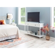 Linon Mavis Wood Console Table with 2 Drawers and Bottom Shelf in White