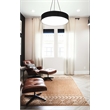 Linon Marion Lansing Polyester 5' x 7' Area Rug in Cream