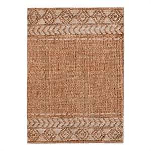 Linon Marion Lansing Polyester 8' x 10' Area Rug in Cream