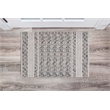Linon Marion Macomb Polyester 2' x 3' Accent Rug in Cream