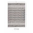 Linon Marion Macomb Polyester 5' x 7' Area Rug in Cream
