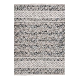 Linon Marion Macomb Polyester 8' x 10' Area Rug in Cream
